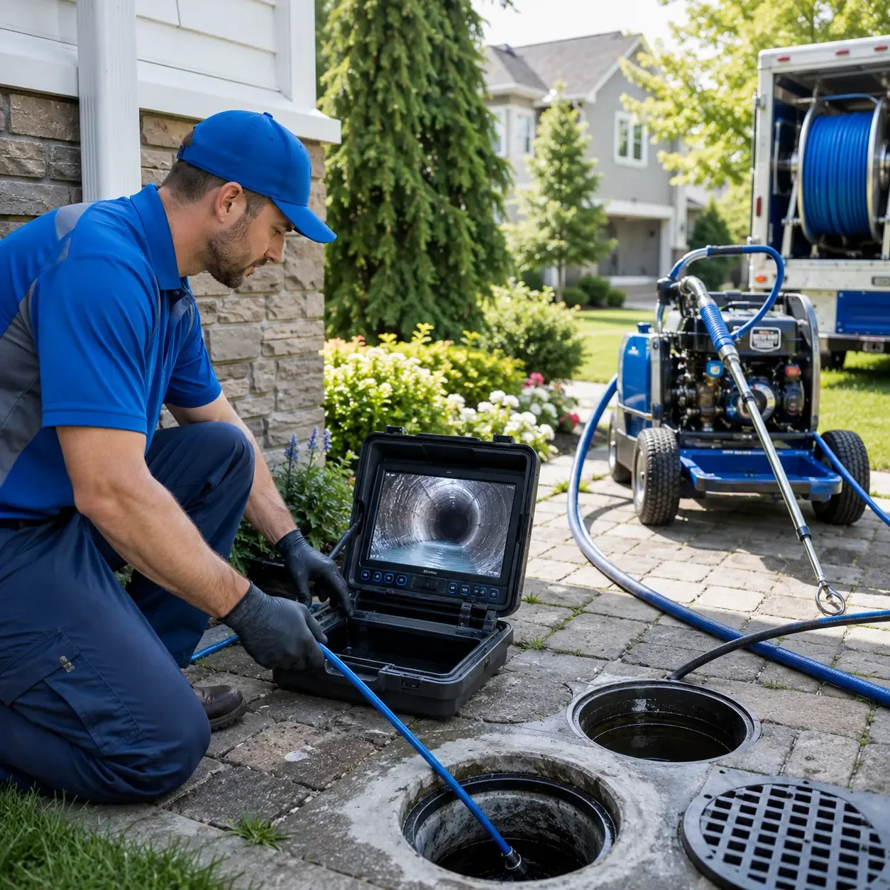 Outdoor drain cleaning professionals serving Sophia, NC
