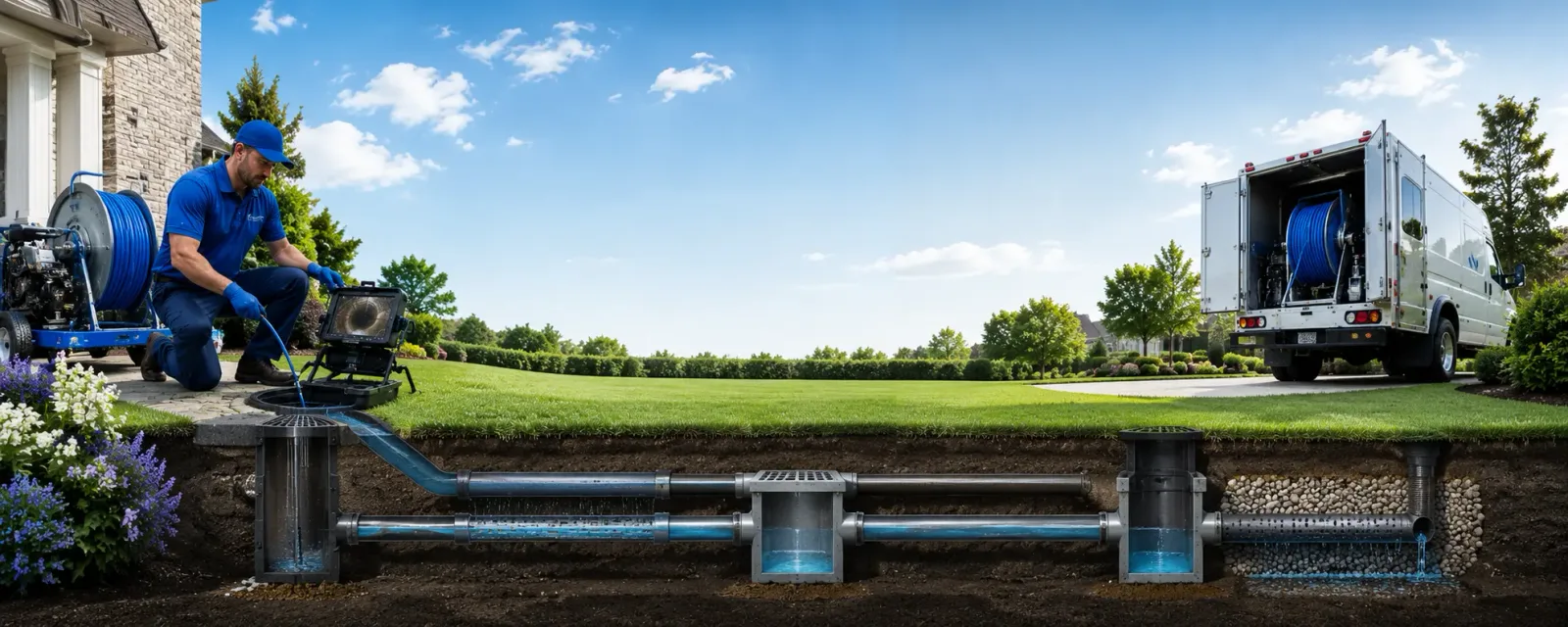 Outdoor drain cleaning information for Sophia, NC
